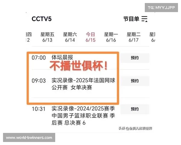2025年世俱杯在哪个平台观看 CCTV5是否转播赛事详情 2025年世俱杯在哪个平台观看 CCTV5是否转播赛事详情